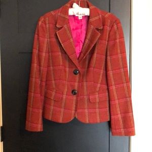 Beautiful Talbots Wool Blazer in Warm Fall Colors